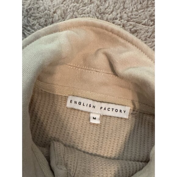 English Factory Women’s Sweater Long Sleeve Beige / Tan Size M - Picture 8 of 12